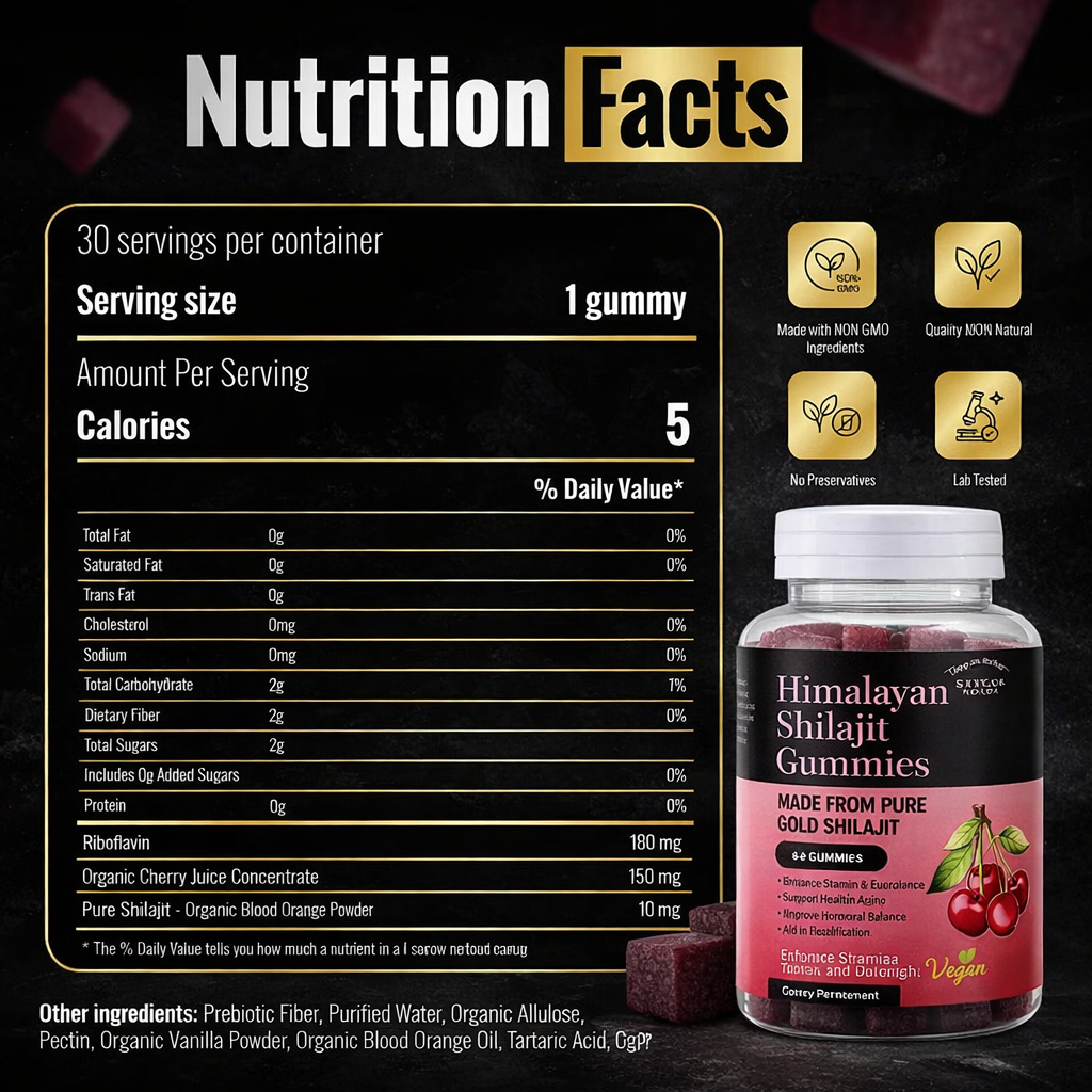 Pure Himalayan Shilajit Gummies