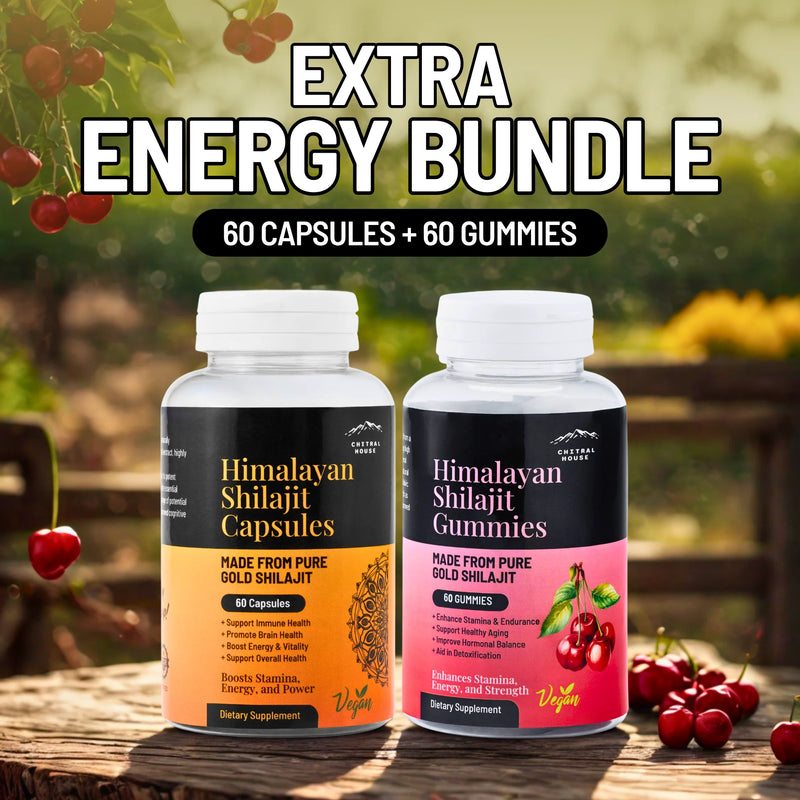 Extra Energy Bundle – 60 Capsules + 60 Gummies